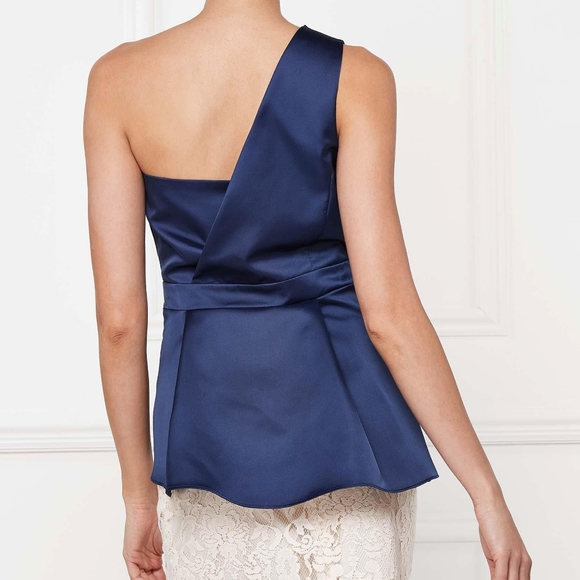 NEXT Navy One Shoulder Top - Picture 2 of 9